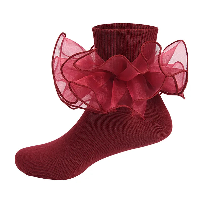 Baby Lace Ruffles Girls Ankle Socks