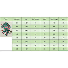 Girls Christmas Pajamas Set