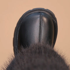 Girls High Warm Leather Boots