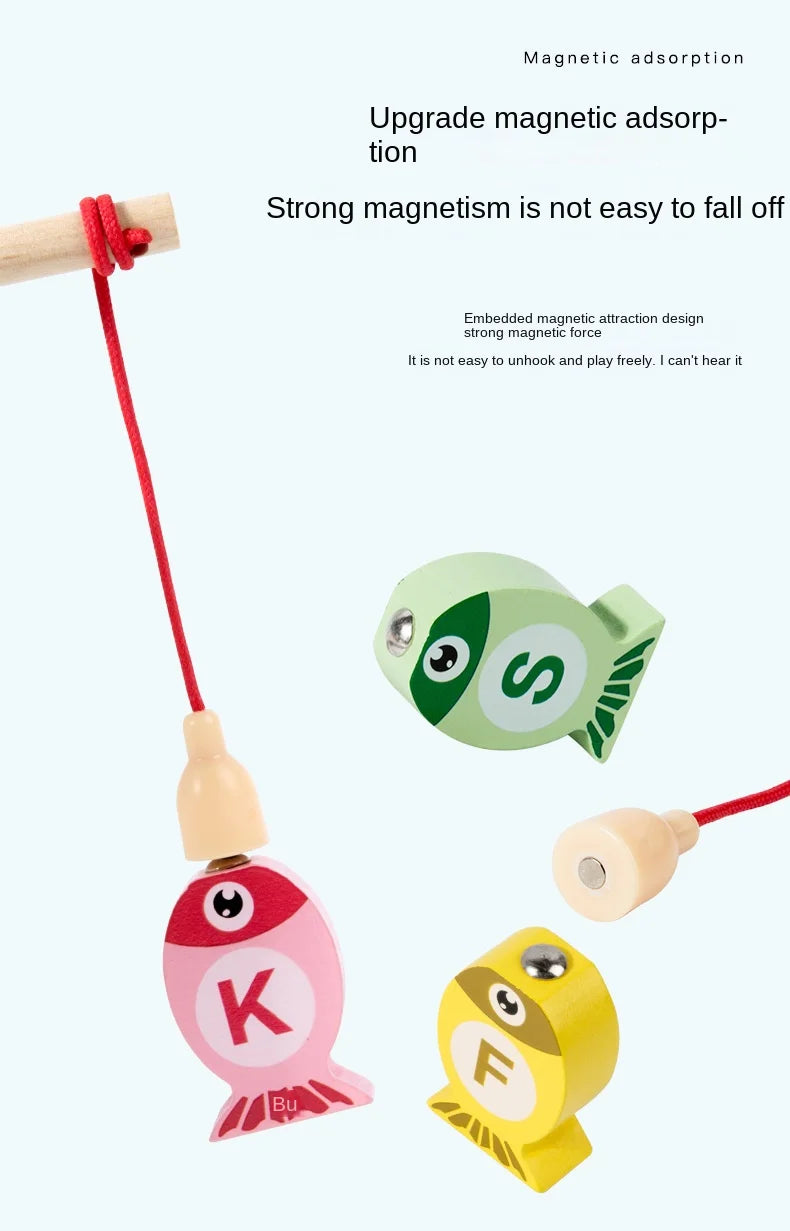 Kids Wooden Fishing Toys