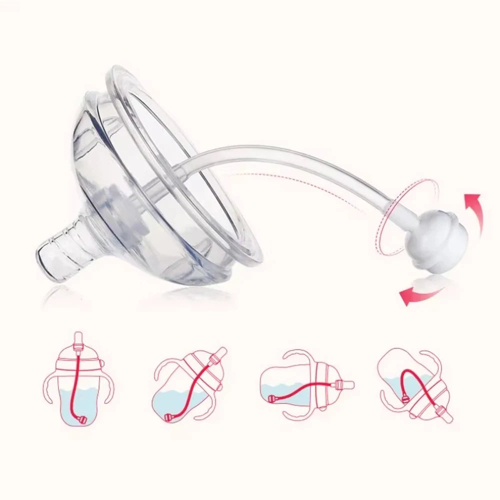 Baby Bottle with Silicone Handle