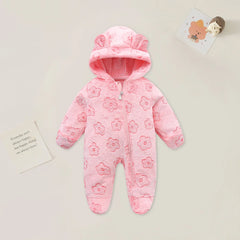 Cartoon Soft Winter Baby Romper