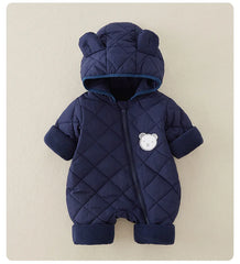 Fleece Lined Cotton Infant Romper
