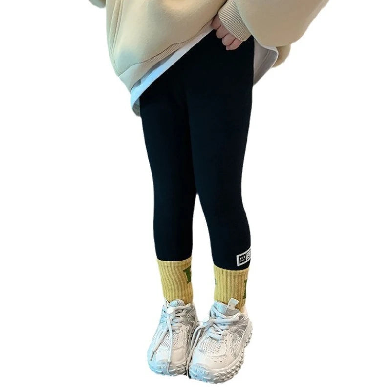 Girls Winter Fleece Warm Leggings