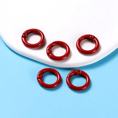 Metal O-Ring Keychain Clasps, 5-Pack Craft Clips