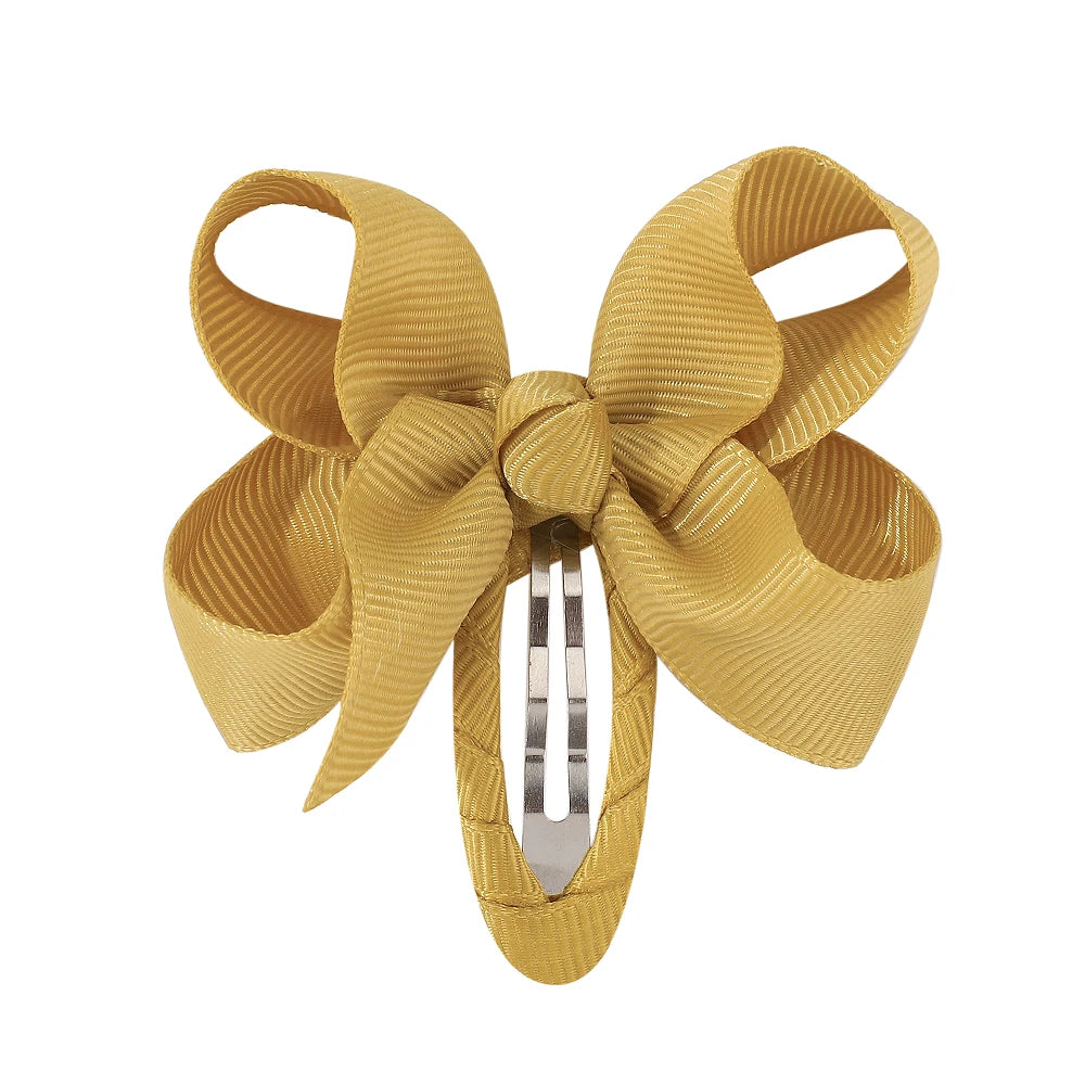 2Pcs Solid Bow Clips