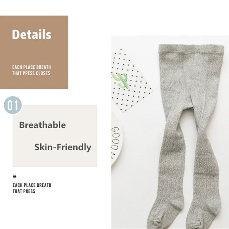 Baby Girl Tights Solid Cotton