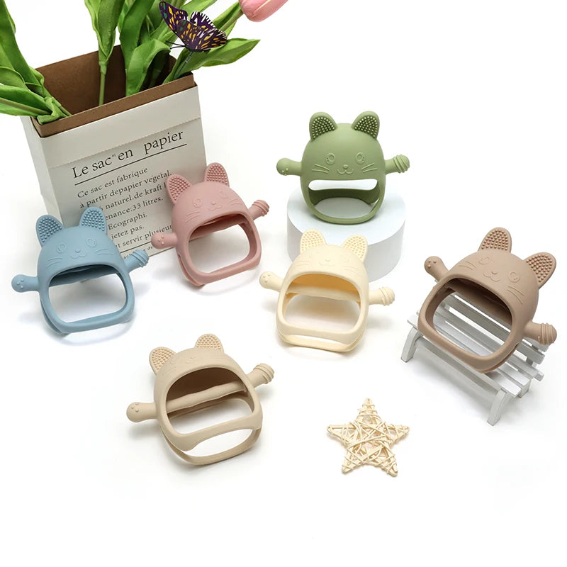 Food Grade Gloves Teether Toys