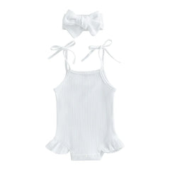 Tie-Up Strap Baby Outfit