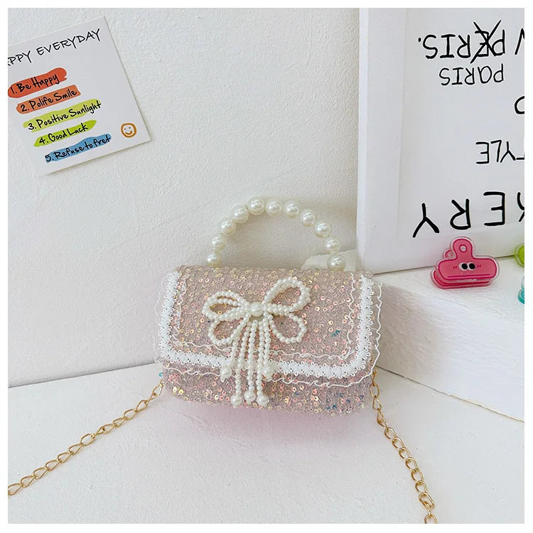Pearl Beaded Shoulder Bag