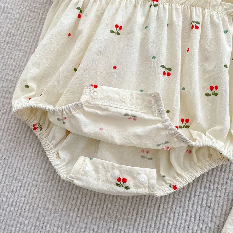 Cherry Girls Bow Jumpsuit