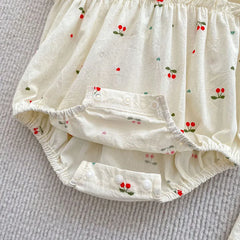 Cherry Girls Bow Jumpsuit