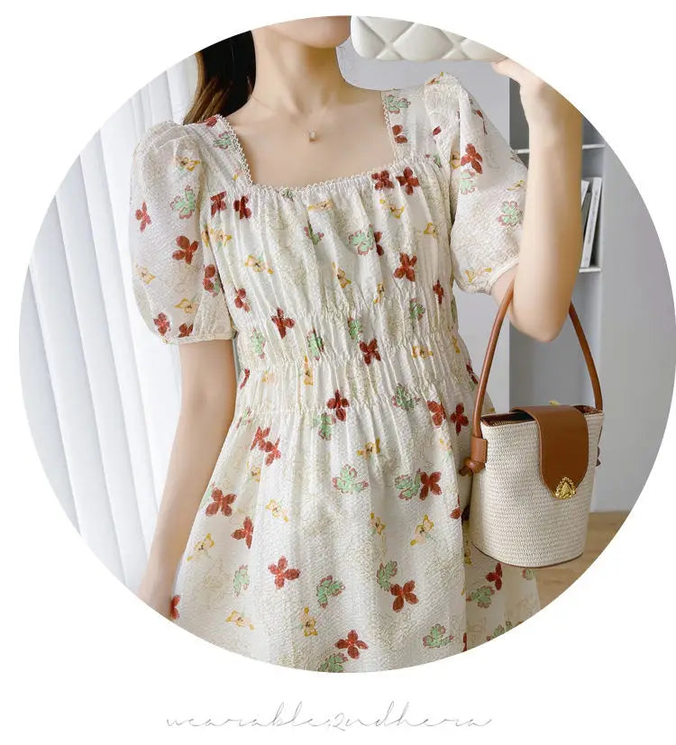 Vintage Patchwork Pregnancy Dress