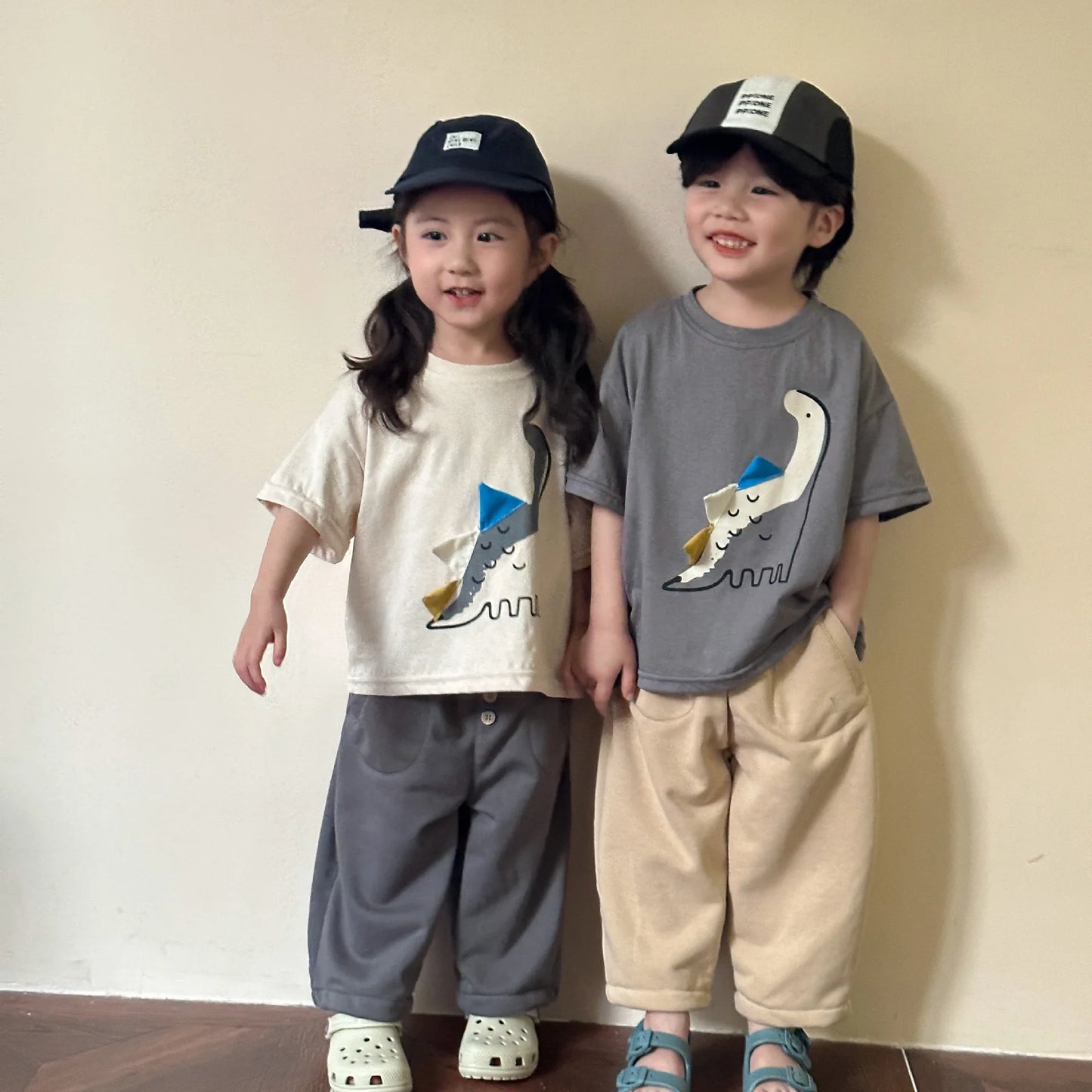Dinosaur Half Sleeve Shirt - PAMU8