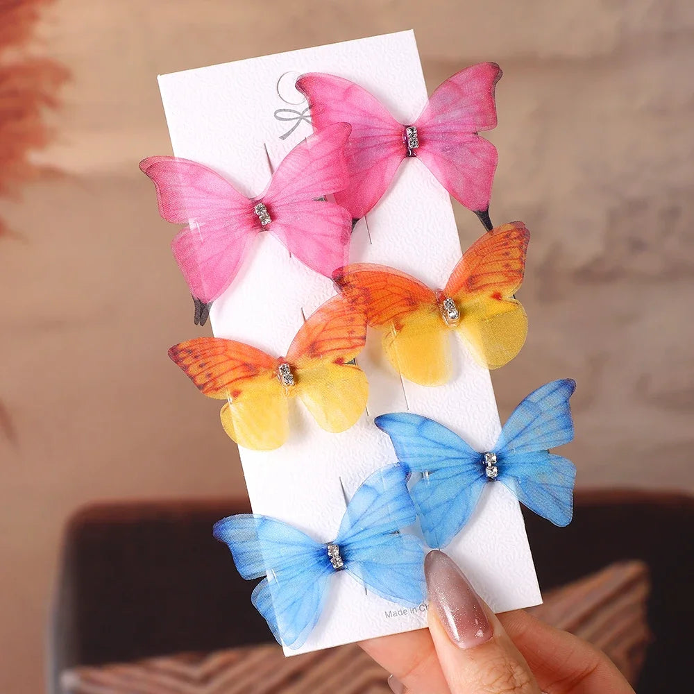 6Pcs Butterfly Hairpins