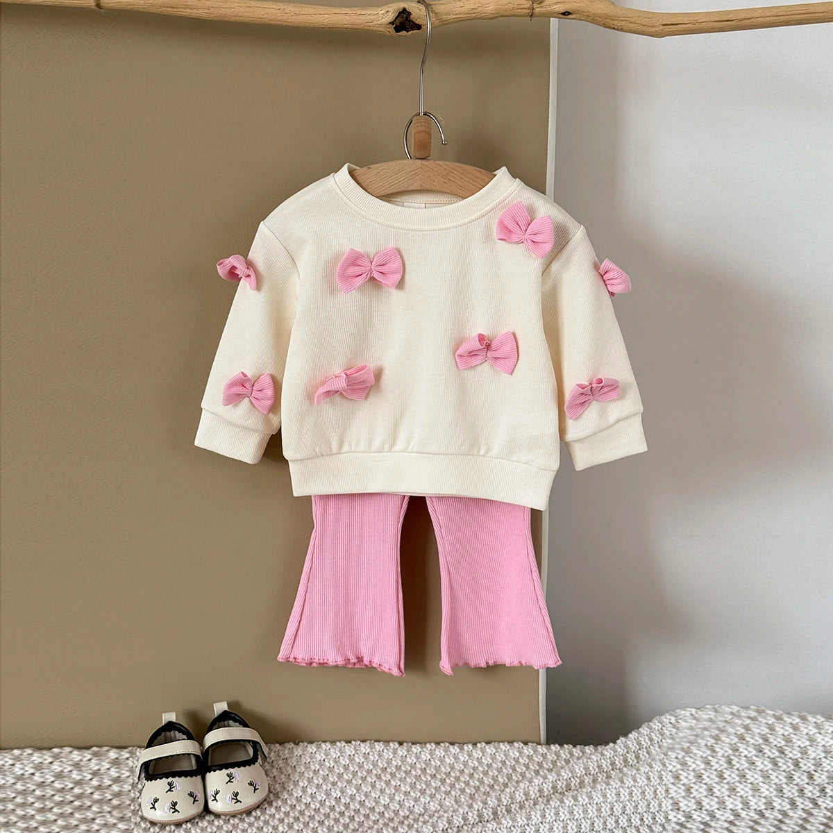 Girls Embroidery Top+Pants