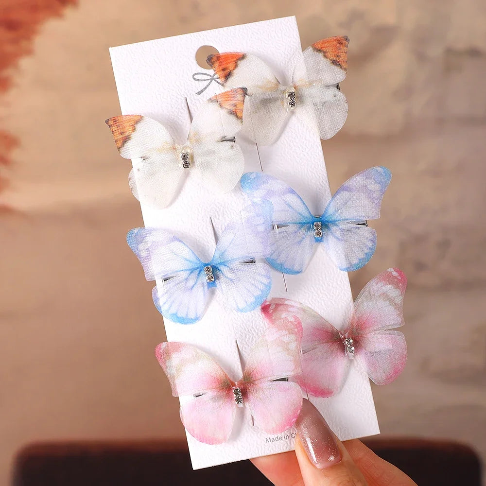 6Pcs Butterfly Hairpins