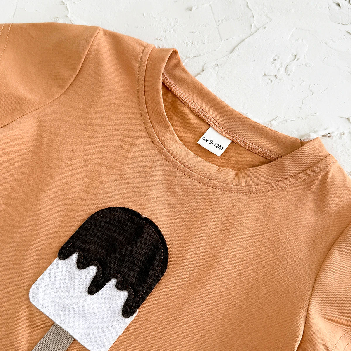 Ice cream Patchwork T-Shirts+Shorts