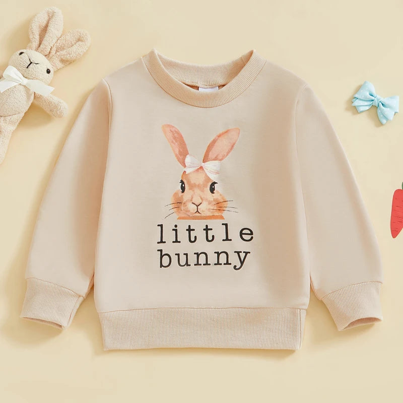 Rabbit Print Long Sleeve Tops