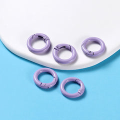 Metal O-Ring Keychain Clasps, 5-Pack Craft Clips