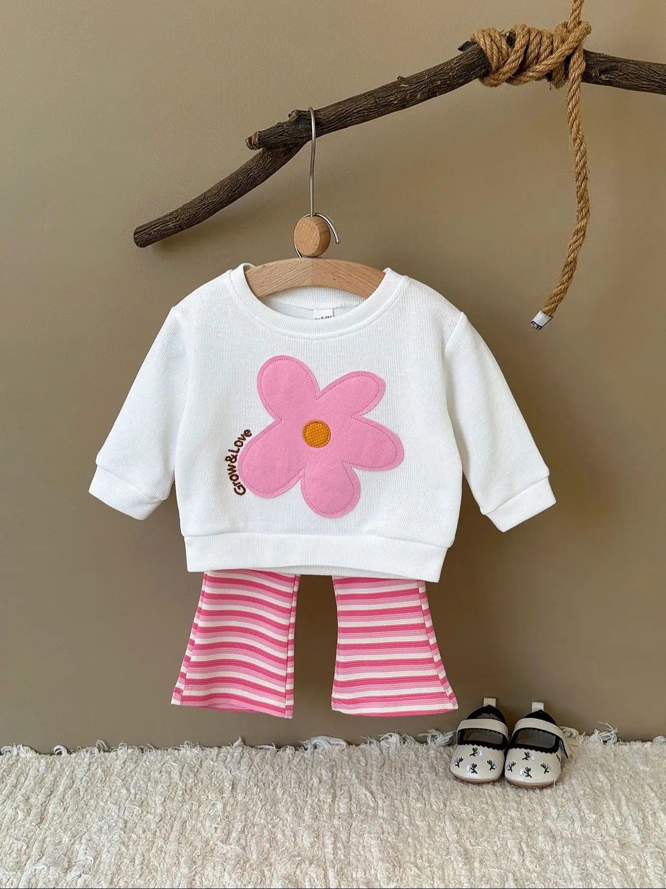 White Patchwork Top Pants