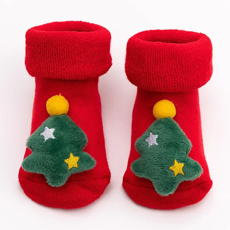 Non-slip Christmas Short Socks for Newborn Baby - PAMU8