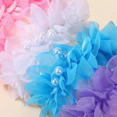 Pink Elastic Headband and Hair Ties for Girls