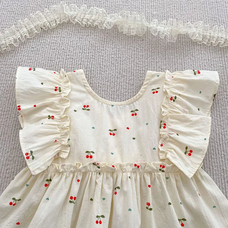 Cherry Girls Bow Jumpsuit