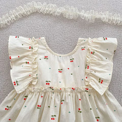 Cherry Girls Bow Jumpsuit