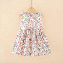 Girls Floral Summer Dress