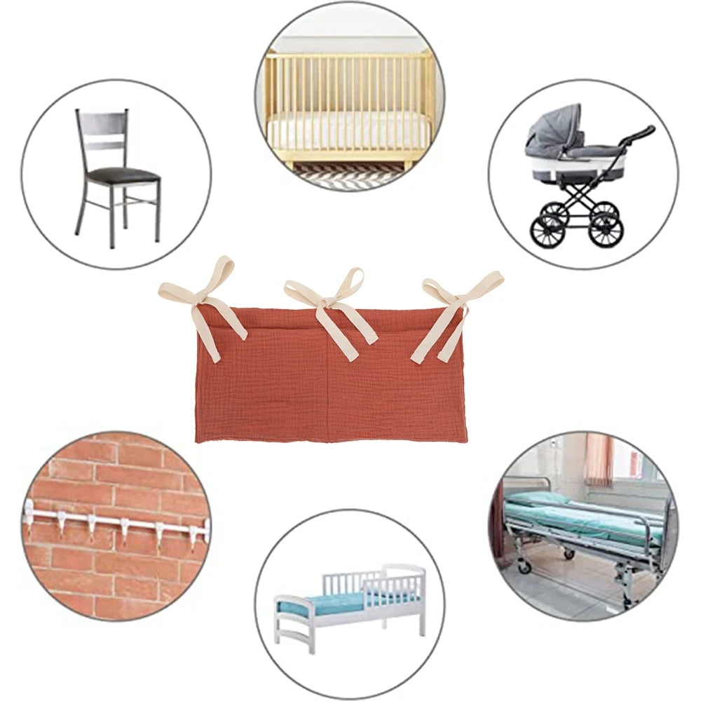 Baby Crib Organizer Cot Caddy Bed Storage Organize - PAMU8