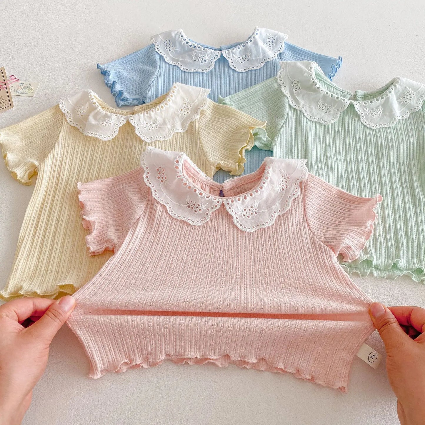 Baby Short Sleeve Tops Charming Kid's Clothing - PAMU8