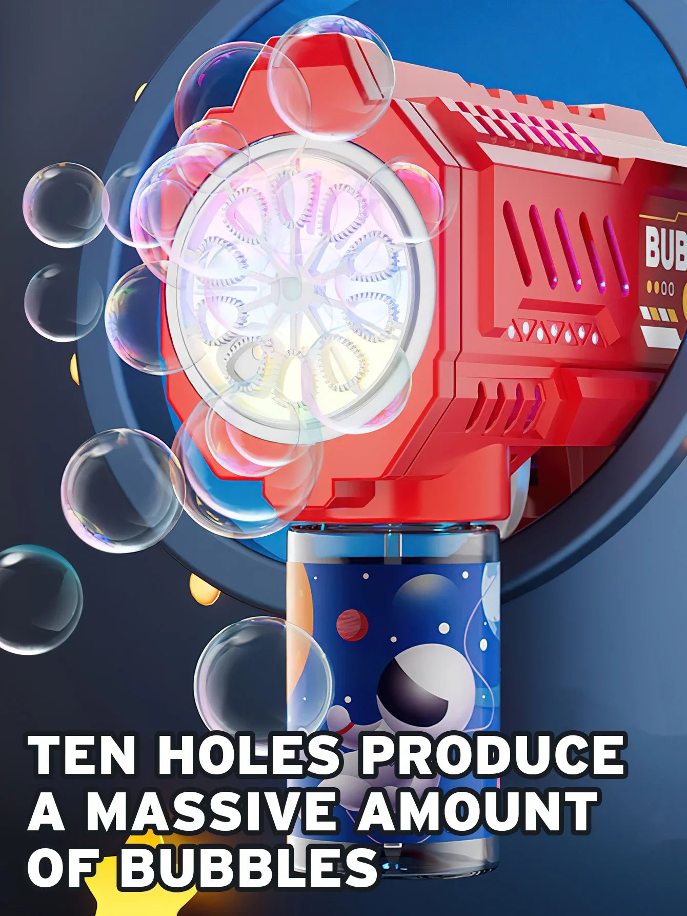 Bubble Gun Rocket Bubbles Machine