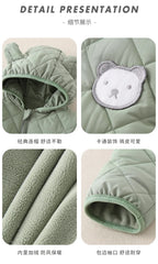 Fleece Lined Cotton Infant Romper