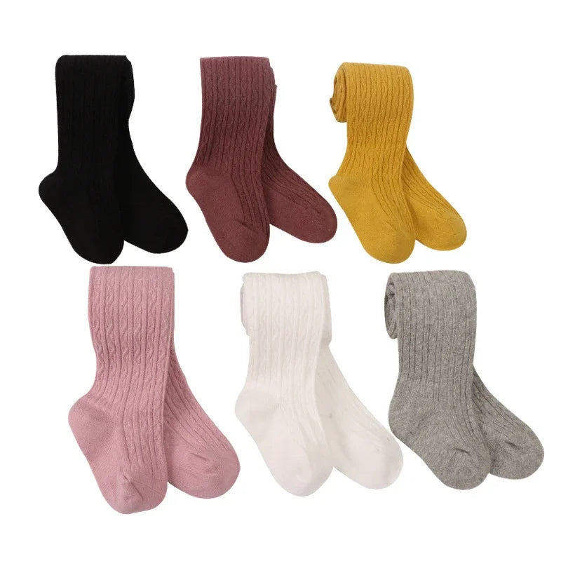 Baby Girl Tights Solid Cotton