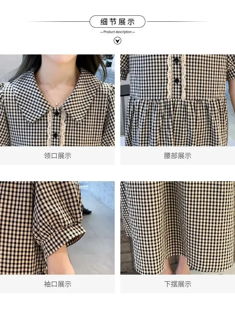 New Maternity Plaid Dresses