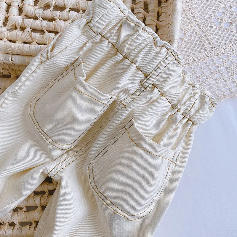 Solid Kids Boys Straight Pants - PAMU8