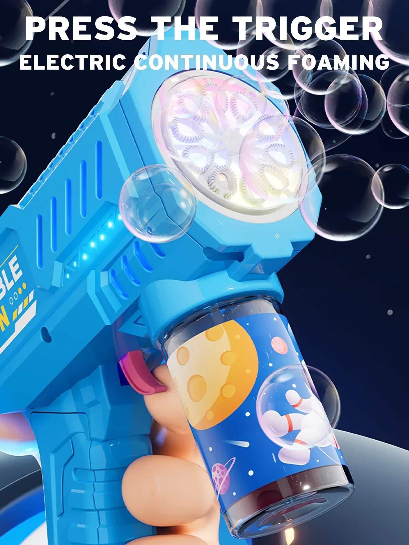 Bubble Gun Rocket Bubbles Machine