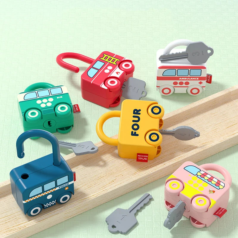 Baby Learning Lock with Key Car Toy