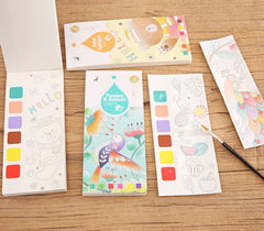 Portable Children Watercolor Painting Book - PAMU8