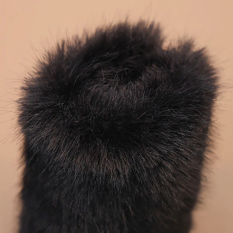 Girls High Warm Leather Boots