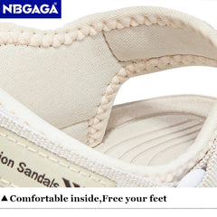 Women's Flat Beach Sandals, Casual Summer Slides