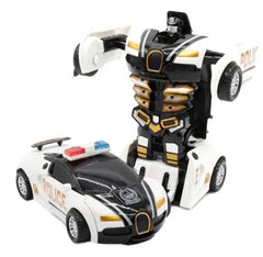 Mini 2-in-1 Transforming Robot Car Toy