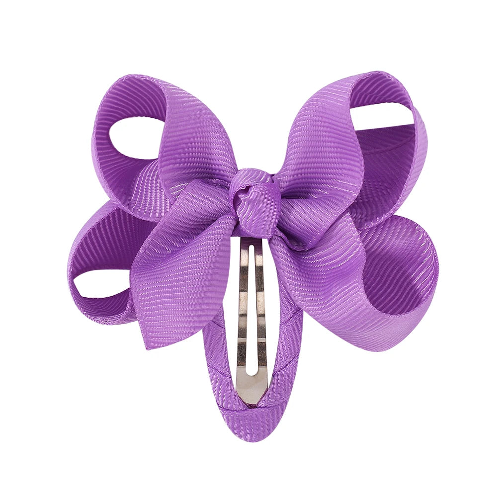 2Pcs Solid Bow Clips