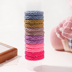 Elastic Hair Ties for Girls, 12-Pack Scrunchie Set