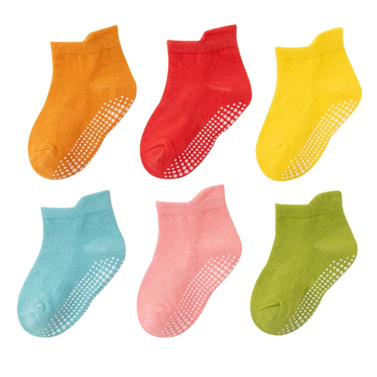 6Pairs/set Baby Socks Floor Boat