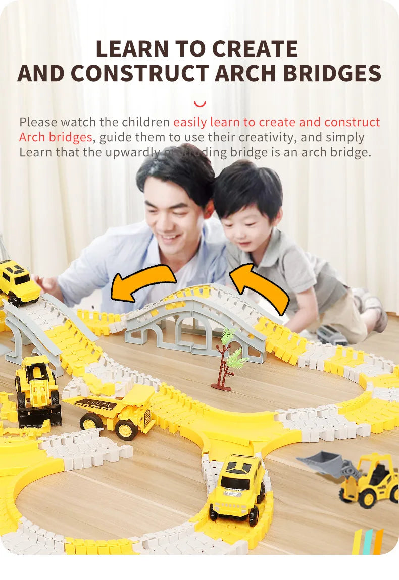 137-467pcs Baby Electric Track Toy