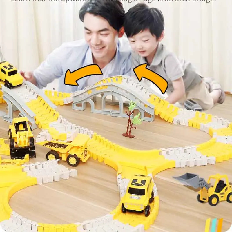 137-467pcs Baby Electric Track Toy