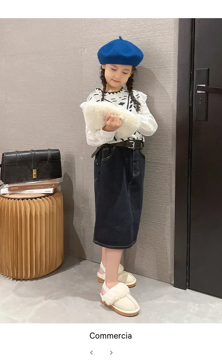 Kids Toes Wrapped Plush Slippers