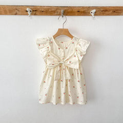 Cherry Girls Bow Jumpsuit